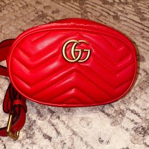 Authentic Red Gucci Belt bag